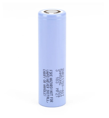 kualitas  Samsung 40T 21700 4000mAh 35A Battery 3.6V Lithium Ion Battery Cell INR21700-40T pabrik
