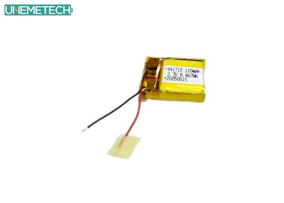 Kualitas  3.8V 110mAh 441718 High Voltage Polymer Lithium Ion Battery for Medical Bracelet pabrik