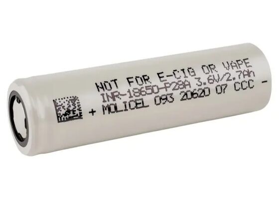Kualitas  Molicel P28A 18650 Battery 3.6V 2800mAh 35A Discharge Lithium-ion Cylindrical Cell pabrik