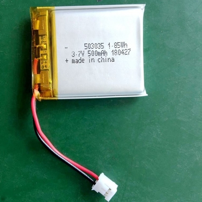 3.7V Baterai LiPo Custom 520mAh Baterai Lithium Ion Polymer 503035 Untuk Perangkat Wearable
