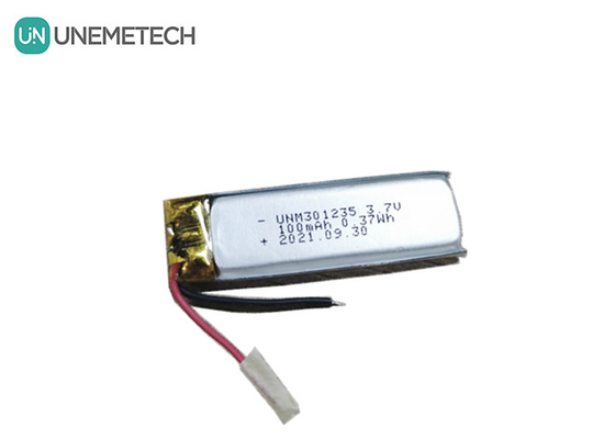 3.7V 100mAh 301235 Baterai Lithium Polimer Isi Ulang untuk Elektronik Konsumen