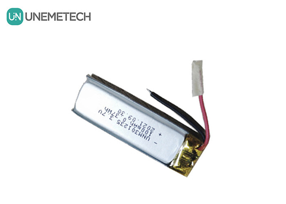 3.7V 100mAh 301235 Baterai Lithium Polimer Isi Ulang untuk Elektronik Konsumen