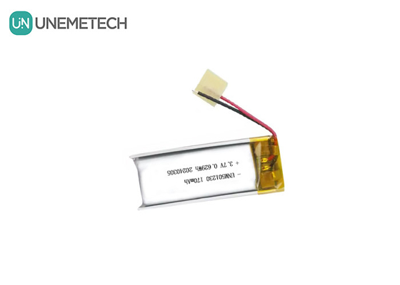 Baterai Lithium Polymer yang dapat diisi ulang 501230 3.7V 170mAh Baterai Li-polymer untuk headphone nirkabel
