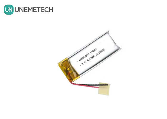 Baterai Lithium Polymer yang dapat diisi ulang 501230 3.7V 170mAh Baterai Li-polymer untuk headphone nirkabel
