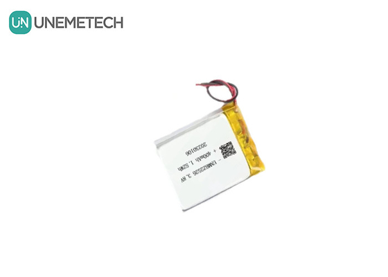 Custom 3.8V 400mAh Lithium Ion Battery Pack 622526 Untuk Jam Tangan Cerdas