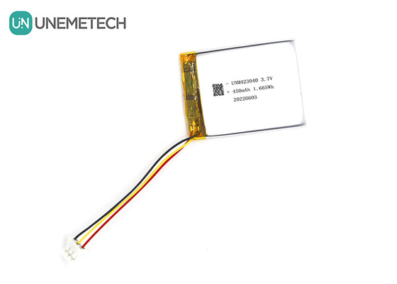 3.7V 450mAh Baterai Lithium Ion Polimer Terisi ulang 423040 untuk Produk Digital 3C