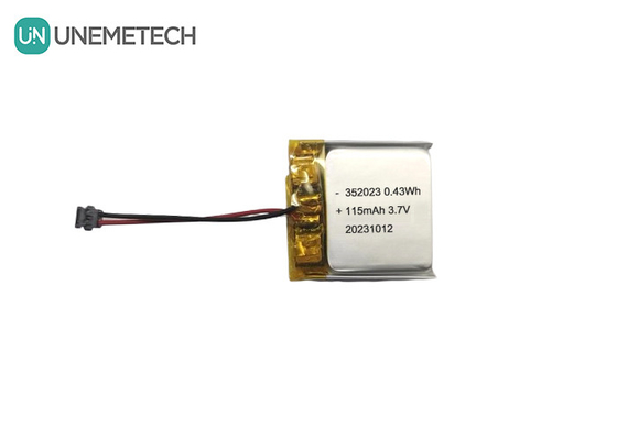 Grosir Baterai Lipo isi ulang 352023 3.7V 115mAh Baterai Li-ion Polimer untuk GPS Tracker