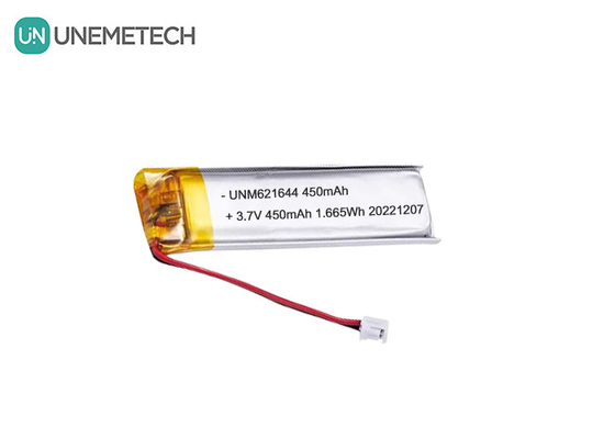 UNEMETECH 3.7V 450mAh Baterai Lipo yang dapat diisi ulang 621644 untuk Pena Elektronik