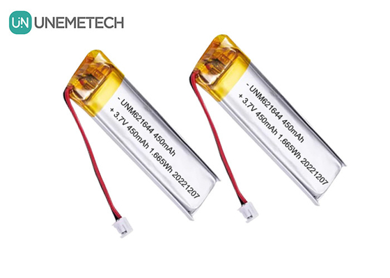 UNEMETECH 3.7V 450mAh Baterai Lipo yang dapat diisi ulang 621644 untuk Pena Elektronik