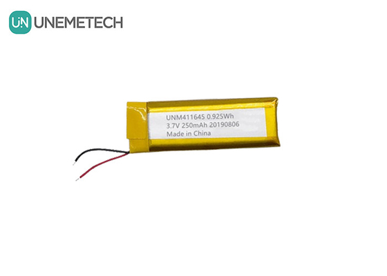 3.7V 250mAh Baterai Li-polimer 411645 / LiPo Baterai isi ulang Paket untuk Mesin POS