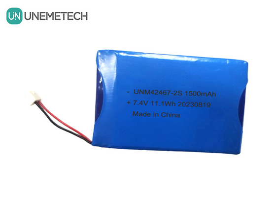 2 sel Li-polimer baterai 7.4V 1500mAh 2S Li-polimer baterai paket 424567 untuk alat kecantikan