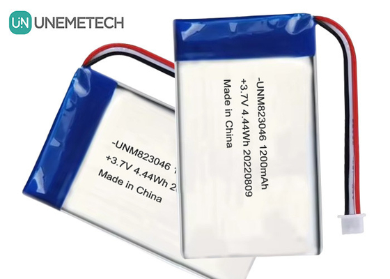 Baterai Lithium Polymer yang dapat diisi ulang 3.7 V 1200mah 4.44 Wh 823046 Baterai Poch Polymer