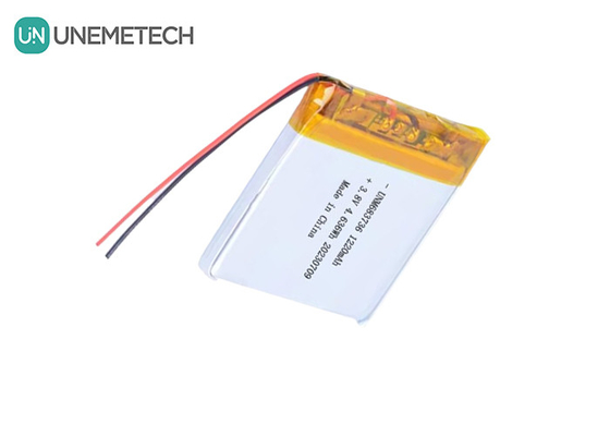 OEM 4.35V Baterai Lithium Polymer Tegangan Tinggi 1220mAh 683736 dengan Hidup Siklus Panjang