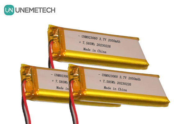 Baterai Lipo Baterai 3.7V 2050mAh 923060 Untuk Produk Digital