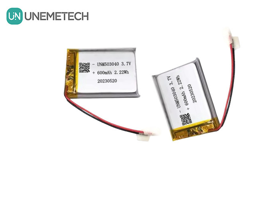 Lithium ion baterai isi ulang 503040 3.7V Lipo baterai 600mAh dengan papan perlindungan untuk sistem alarm
