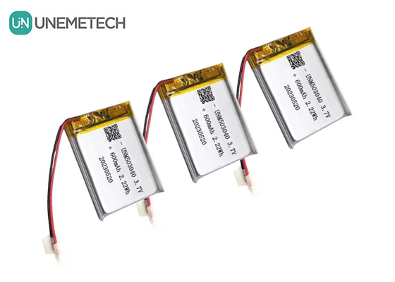 Lithium ion baterai isi ulang 503040 3.7V Lipo baterai 600mAh dengan papan perlindungan untuk sistem alarm
