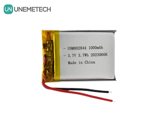 3.7V Baterai Li-ion isi ulang 1000mAh 802844 Baterai Li-polimer untuk peralatan rumah tangga kecil