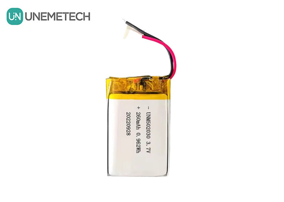 Baterai Lipo isi ulang 502030 / 3.7V 260mAh Baterai Lithium Polymer Custom kecil