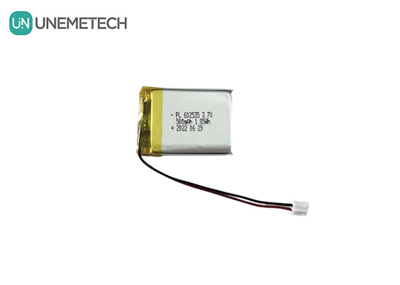 Hidup Siklus Panjang 3.7V 500mAh Baterai Li Polymer Isi Ulang 602535 untuk Produk Digital