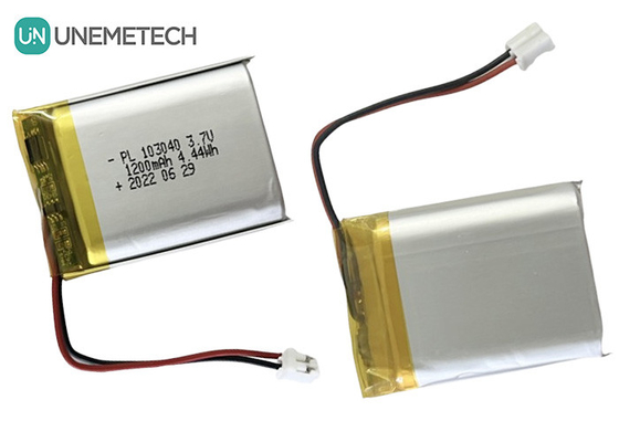 Baterai Li-ion Polimer 3.7V 1200mAh untuk Elektronik Konsumen 103040
