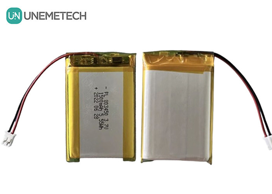 UNEMETECH 1.5A Baterai Li-polymer isi ulang 803450 / 3.7V 1500mAh Baterai Lithium Ion Polymer