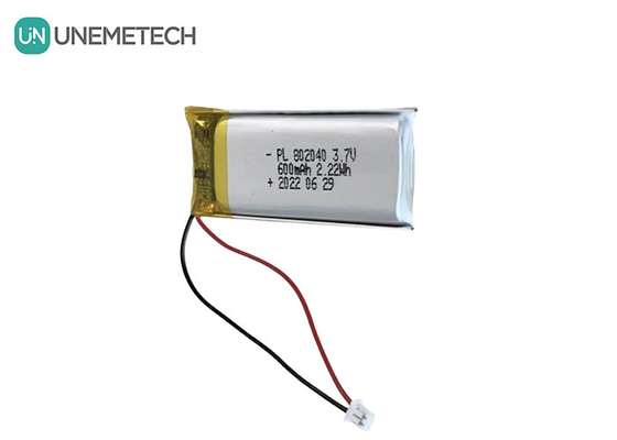 3.7V 600mAh Baterai Li Polymer isi ulang 802040 untuk Produk Elektronik