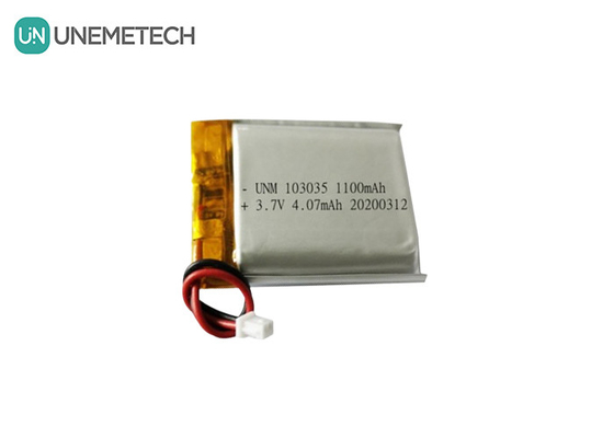 1100mAh 3.7V Baterai LiPO yang dapat diisi ulang 103035 Li Po Battery Pack Untuk MP3 Audio Recorder