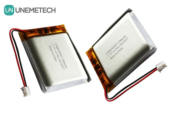 1100mAh 3.7V Baterai LiPO yang dapat diisi ulang 103035 Li Po Battery Pack Untuk MP3 Audio Recorder