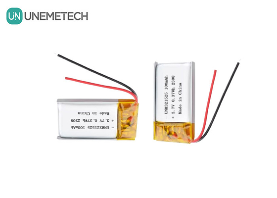 3.7V 80mAh 321525 Baterai Lithium Ion Polimer Isi ulang 1C Untuk Produk Elektronik