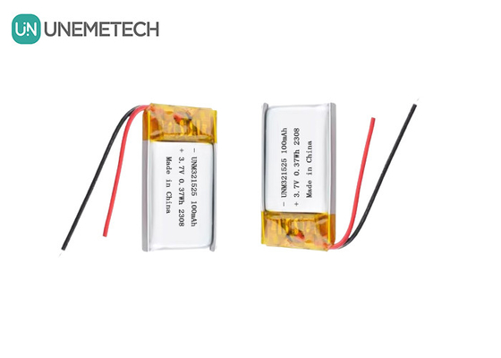 3.7V 80mAh 321525 Baterai Lithium Ion Polimer Isi ulang 1C Untuk Produk Elektronik