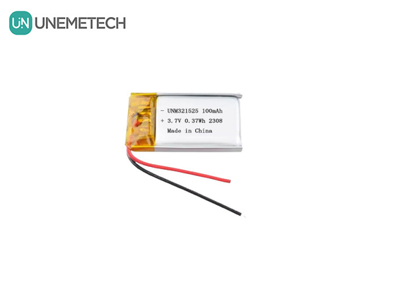 3.7V 80mAh 321525 Baterai Lithium Ion Polimer Isi ulang 1C Untuk Produk Elektronik