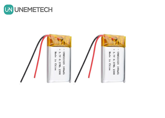 3.7V 80mAh 321525 Baterai Lithium Ion Polimer Isi ulang 1C Untuk Produk Elektronik