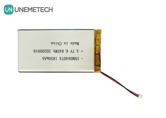3.7V Baterai Lithium Ion Polimer 1850mAh 564074 untuk Peralatan Kecantikan Medis