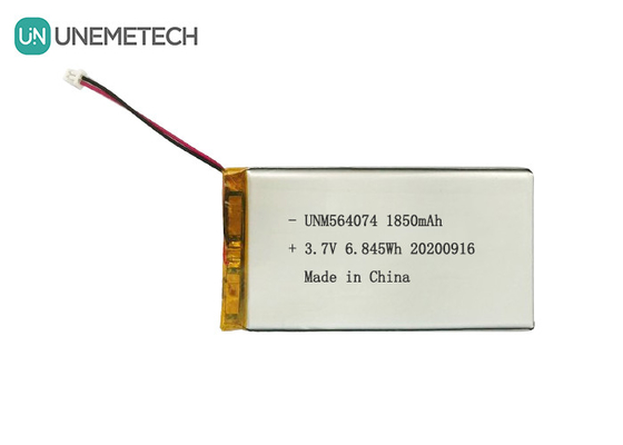 3.7V Baterai Lithium Ion Polimer 1850mAh 564074 untuk Peralatan Kecantikan Medis