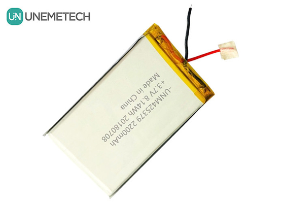 Baterai Power Bank Baterai Lithium Polymer 425379 3.7V 2200mAh Dengan Pita Adesif 3M