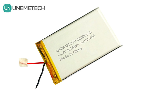 Baterai Power Bank Baterai Lithium Polymer 425379 3.7V 2200mAh Dengan Pita Adesif 3M