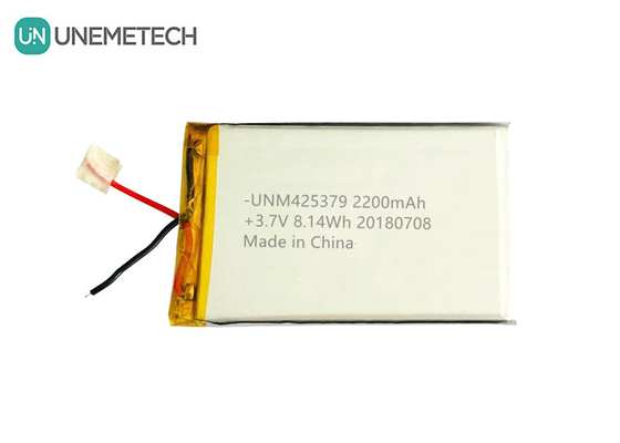 Baterai Power Bank Baterai Lithium Polymer 425379 3.7V 2200mAh Dengan Pita Adesif 3M