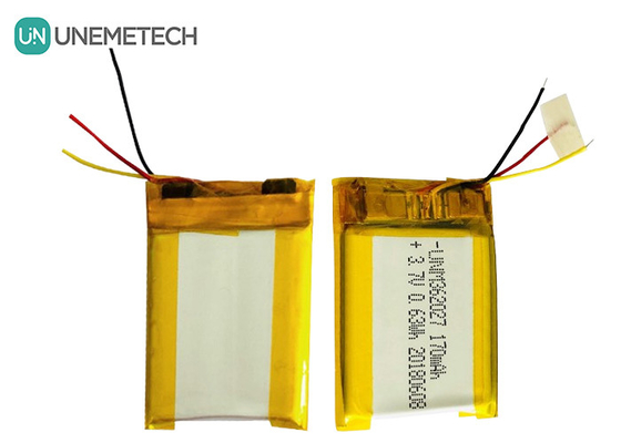 Perak 3.7V 170mAh Baterai Li-polyer Custom 362027 untuk Perangkat Medis Printer Portable