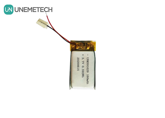 391629 Baterai Litium Polimer Isi Ulang 3.7V 160mAh Baterai Lipo untuk Produk Pakai Cerdas