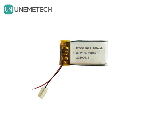 391629 Baterai Litium Polimer Isi Ulang 3.7V 160mAh Baterai Lipo untuk Produk Pakai Cerdas
