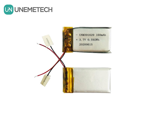 391629 Baterai Litium Polimer Isi Ulang 3.7V 160mAh Baterai Lipo untuk Produk Pakai Cerdas