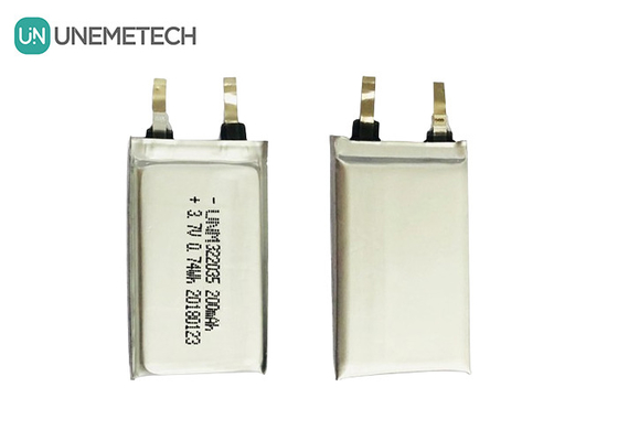 Baterai Li Polymer Custom 322035 3.7V 200mAh untuk Headset Wireless