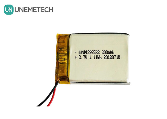 GPS Tracker Baterai Lithium Polymer Custom / 3.7V 300mAh 392532 Baterai Lipo isi ulang