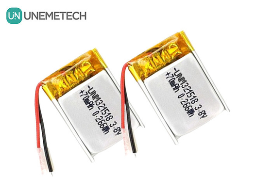 3.8V Baterai Li Ion Tegangan Tinggi Baterai Lipo Ultra Kecil 4,35V 70mAh 321518 Untuk Pelacak GPS
