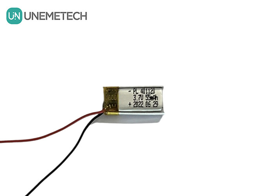 3.7V 55mAh Baterai Lithium Polymer Kecil 401120 Baterai Li Poly Untuk Lampu Led Cerdas Kecil