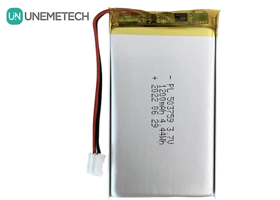Baterai Li Polymer yang dapat diisi ulang 3.7V 1200mAh 503759 Baterai Poli Lithium untuk Advisement Player