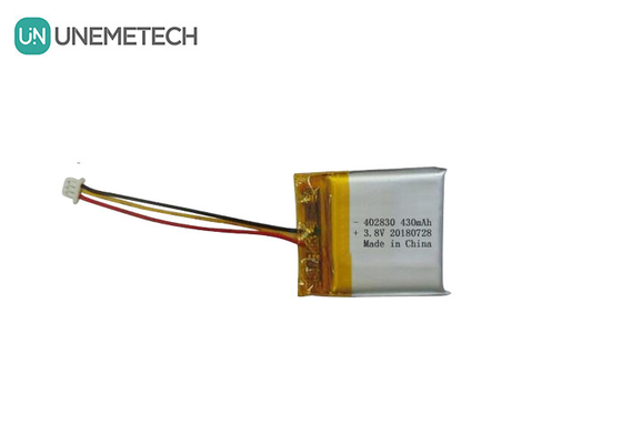 Baterai Li-Polymer Tegangan Tinggi 402830 3.8V 430mAh HV Baterai LiPo Untuk Perangkat Medis