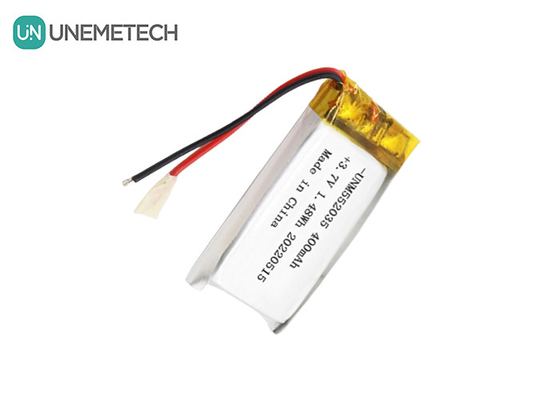 3.7V Baterai Lithium Ion Polimer Isi Ulang 552035 400mAh Baterai Li Po Untuk Perangkat Wireless