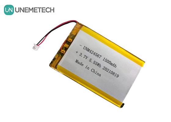 424567 Baterai Li-po terisi ulang 3.7V 1500mah Baterai Lipo Untuk Auto-ID Smart Card Reader