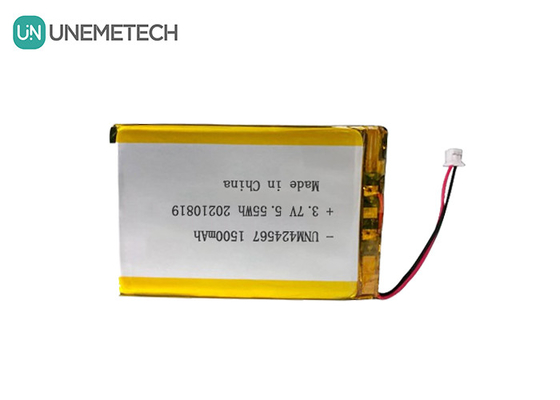 424567 Baterai Li-po terisi ulang 3.7V 1500mah Baterai Lipo Untuk Auto-ID Smart Card Reader